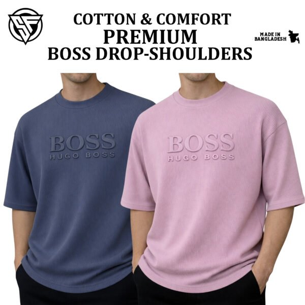 Premium Boss Drop Shoulder Blue-Lavader