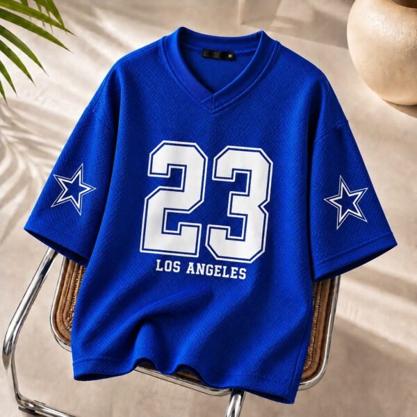 Premium Jersey Drop Shoulder Blue